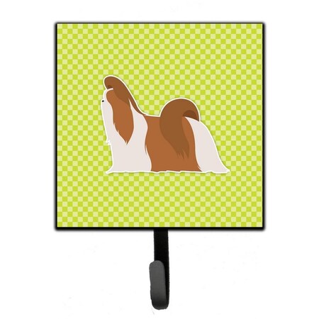 Jensendistributionservices Shih Tzu Checkerboard Green Leash or Key Holder MI1709919